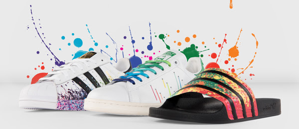 adidas manchados de pintura