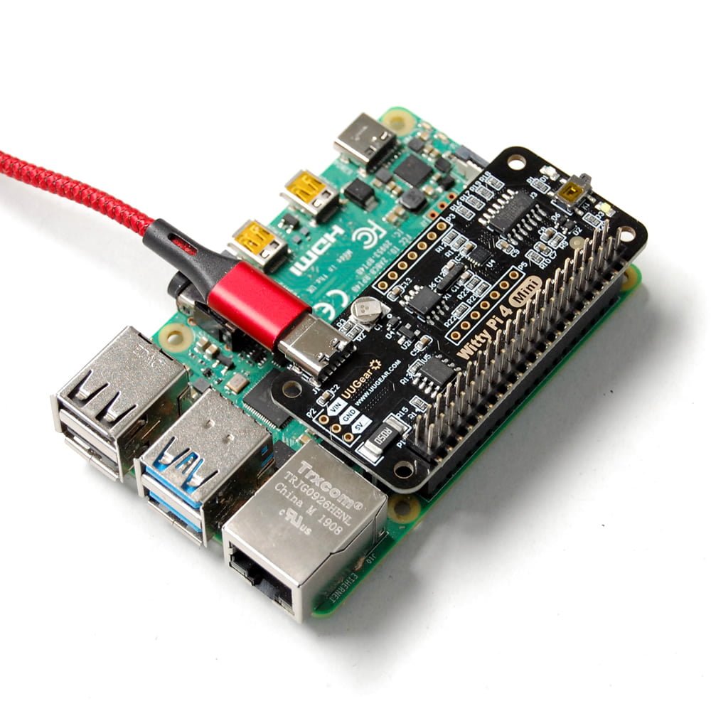 Witty Pi 4 Mini RTC og Strømstyring til Raspberry Pi • RaspberryPi.dk