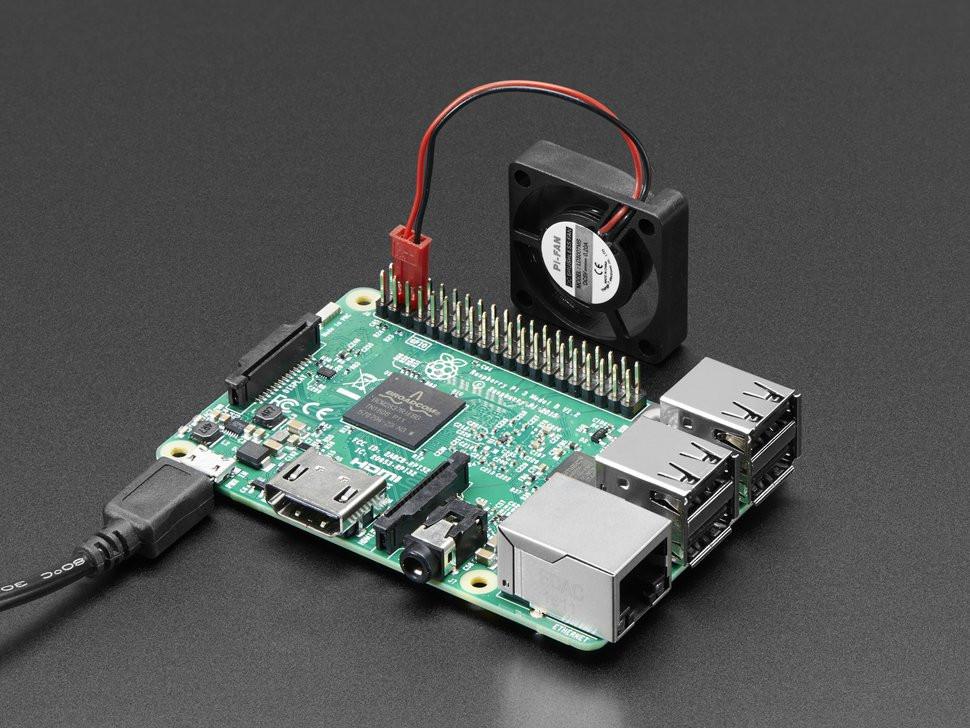 Mini 5V Blæser til Raspberry Pi • RaspberryPi.dk
