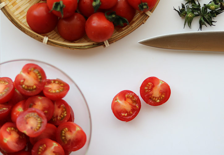 ミニトマトで作る、ドライトマトの作り方