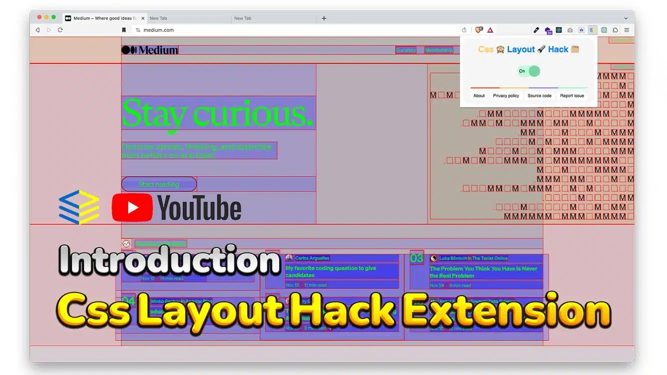 اکستنشن کروم Css Layout Hack