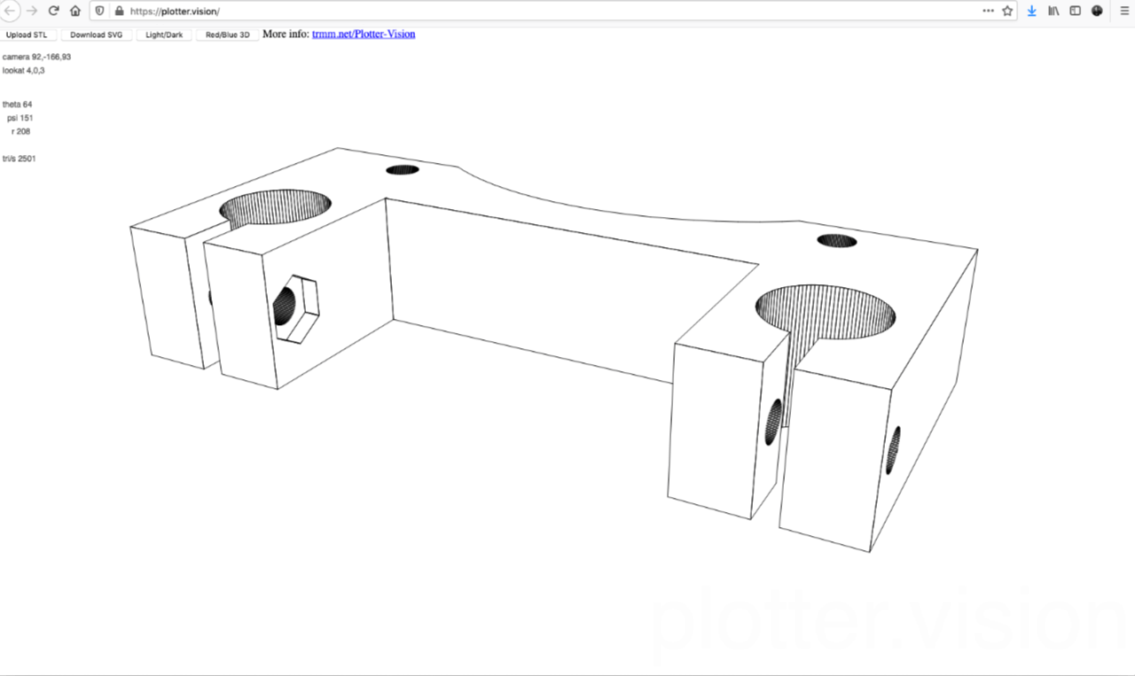 3D (STL) to 2D (SVG) RasterWeb!