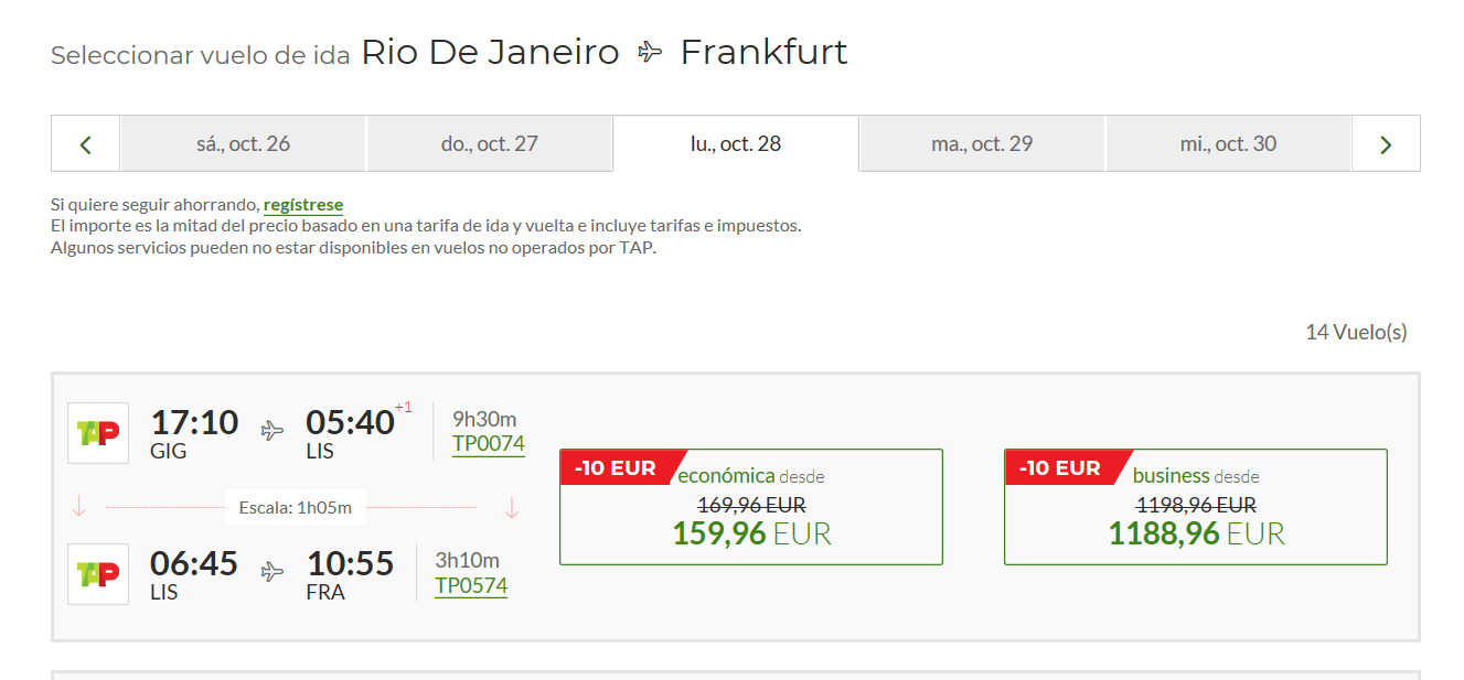 ¡Ganga! Frankfurt desde Río de Janeiro, SÓLO IDA, a sólo AR 7000