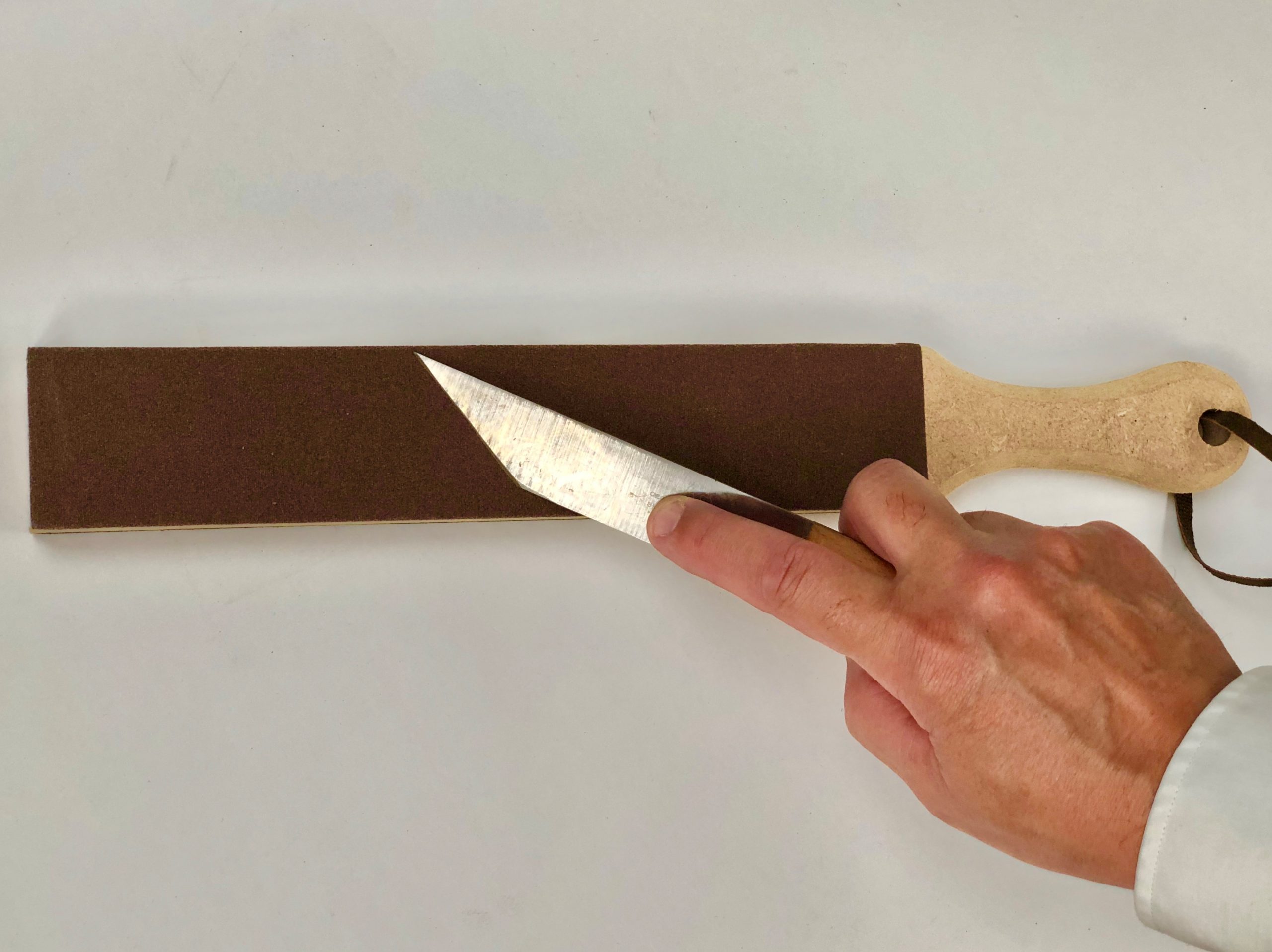 Handmade Sharpening Strop with Leather and Emery Ratchford Limited