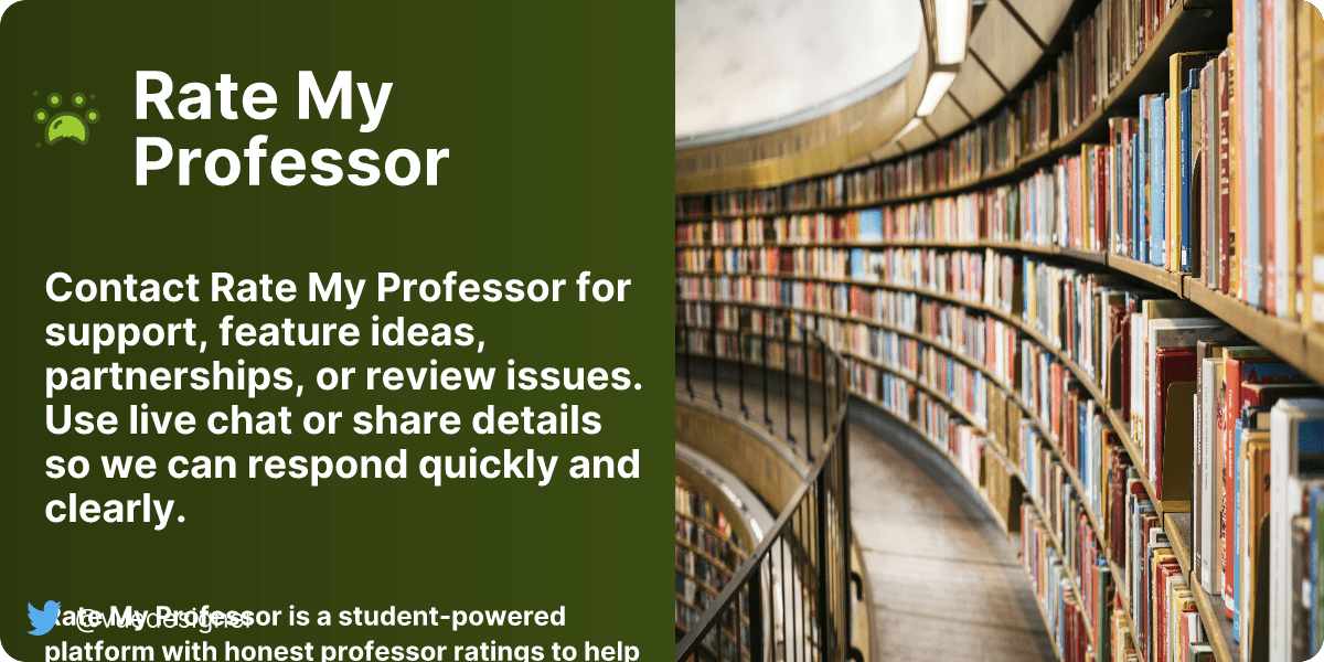 Contact Us Rate My Professor Rate My Professor