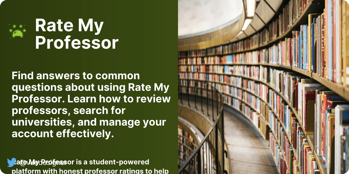 FAQ Rate My Professor Rate My Professor