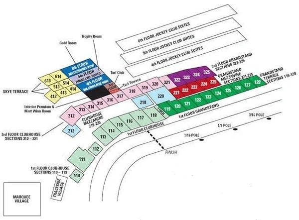 Seat Map Interactive Churchill Downs Seating Chart