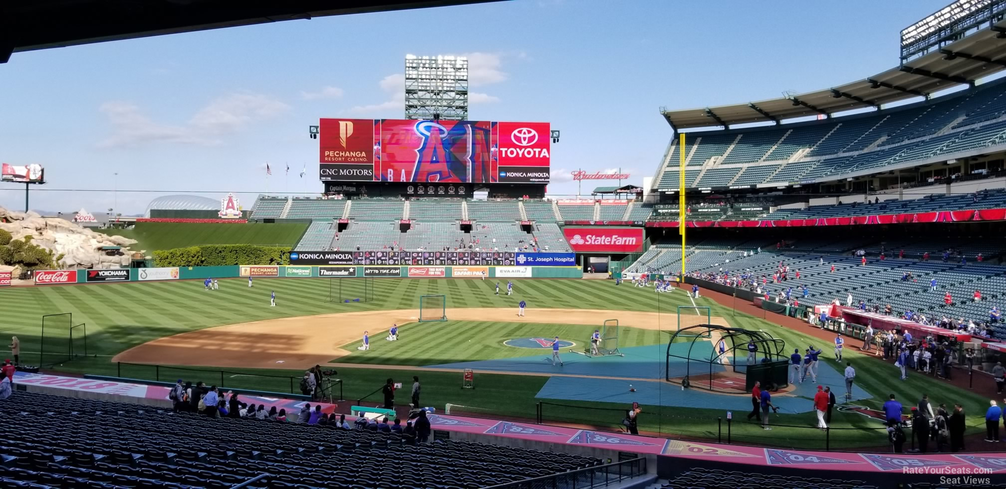 Section 213 at Angel Stadium