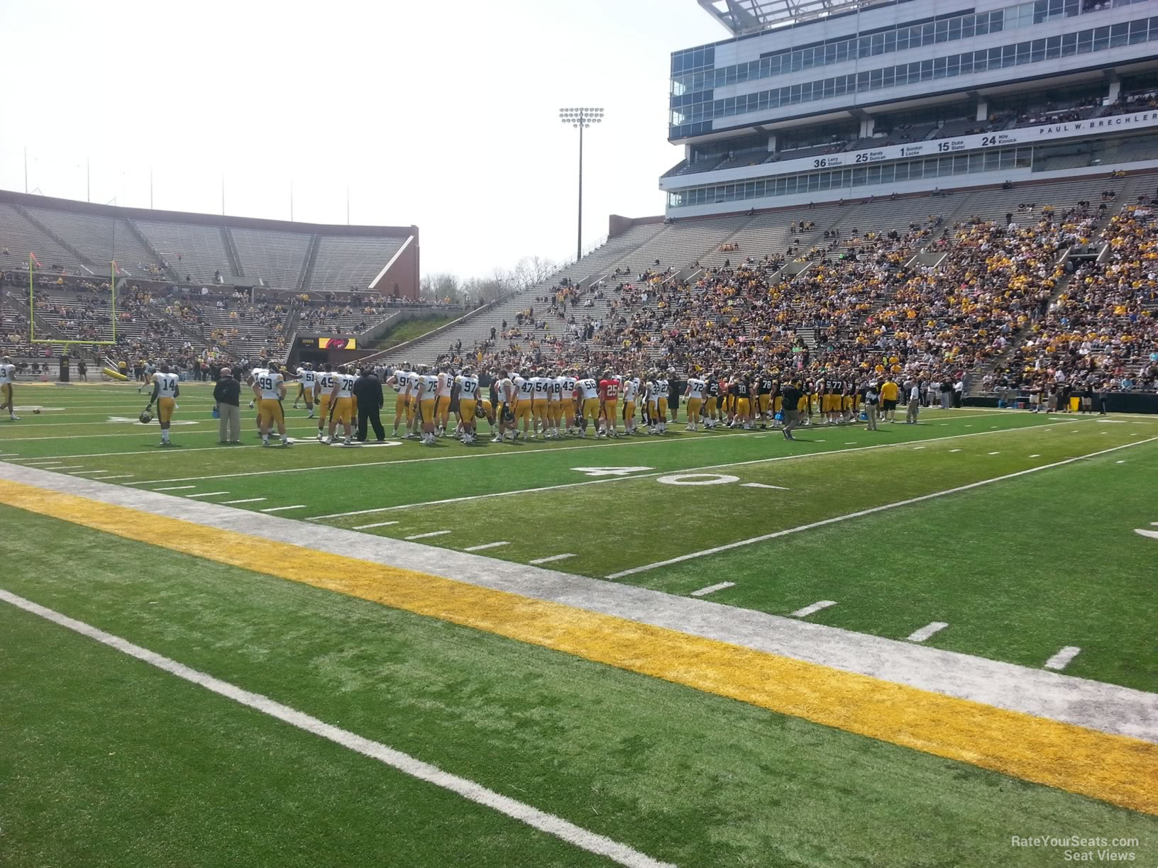 Section 104 at Kinnick Stadium