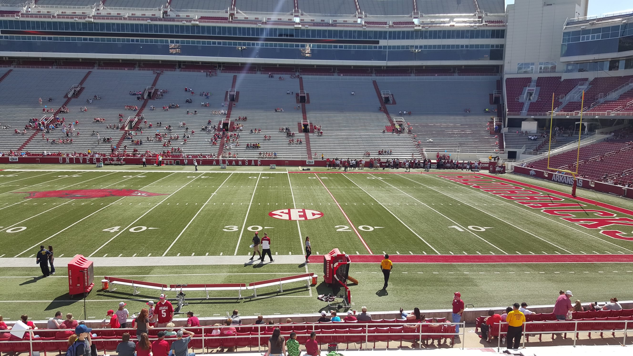 Razorback Stadium Section 103