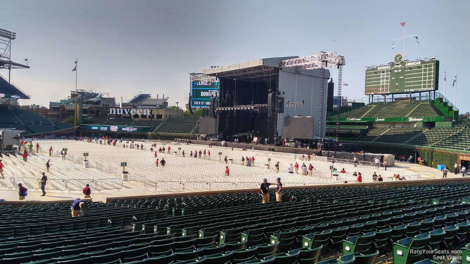 Wrigley Field Section 129 Concert Seating