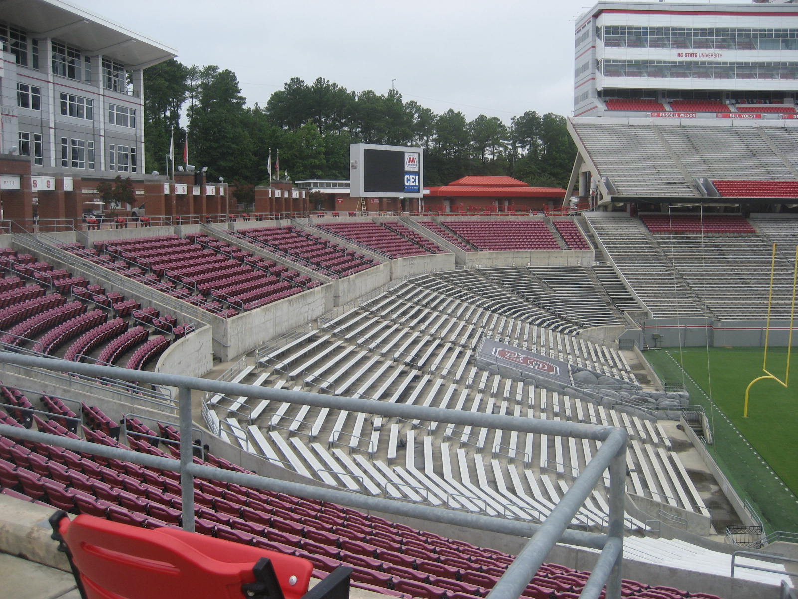CarterFinley Stadium 100 Level Endzone Football Seating