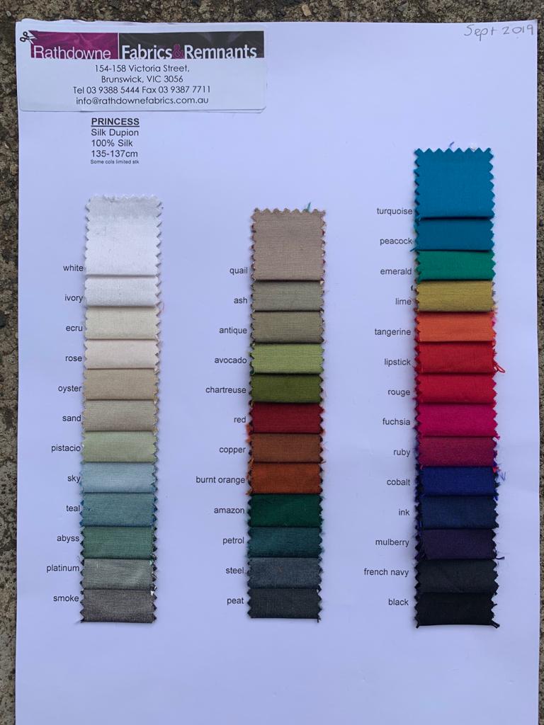 Silk Dupion Rathdowne Fabrics