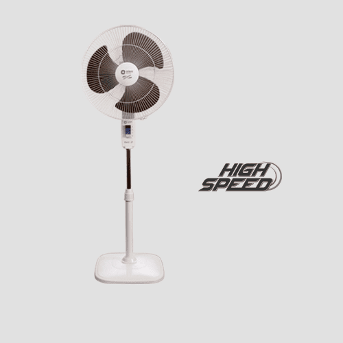 ORIENT PEDESTAL FAN 16, STAND 37, WHITE