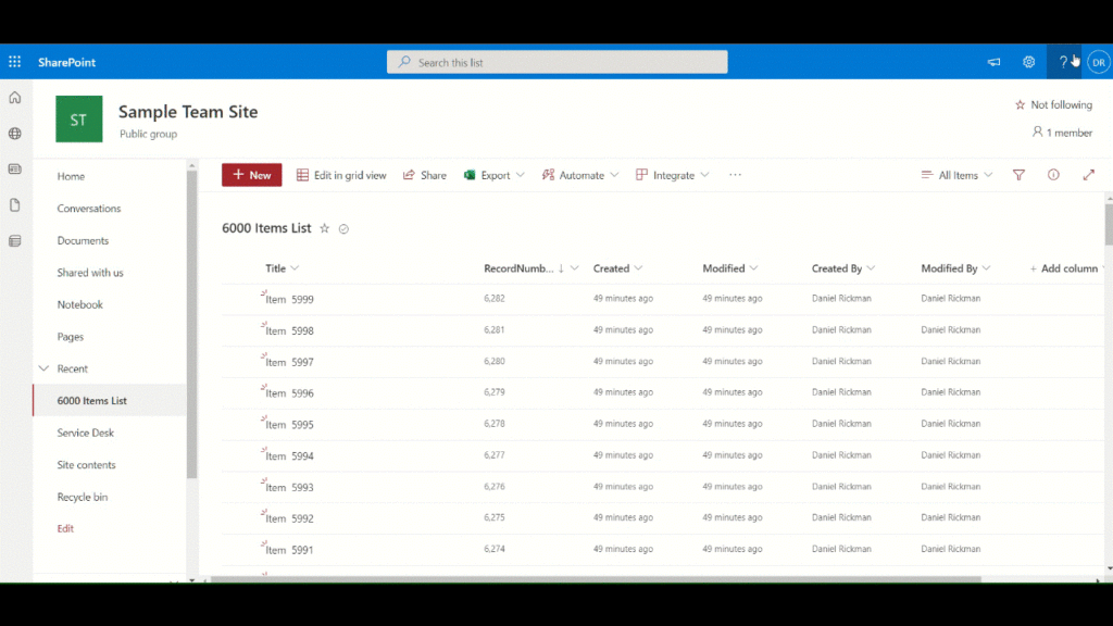 Collecting large lists in PowerApps from SharePoint Rationally Aware