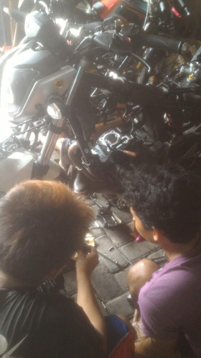 Korek mesin Byson turing spec 2017 cukup 200cc lebih