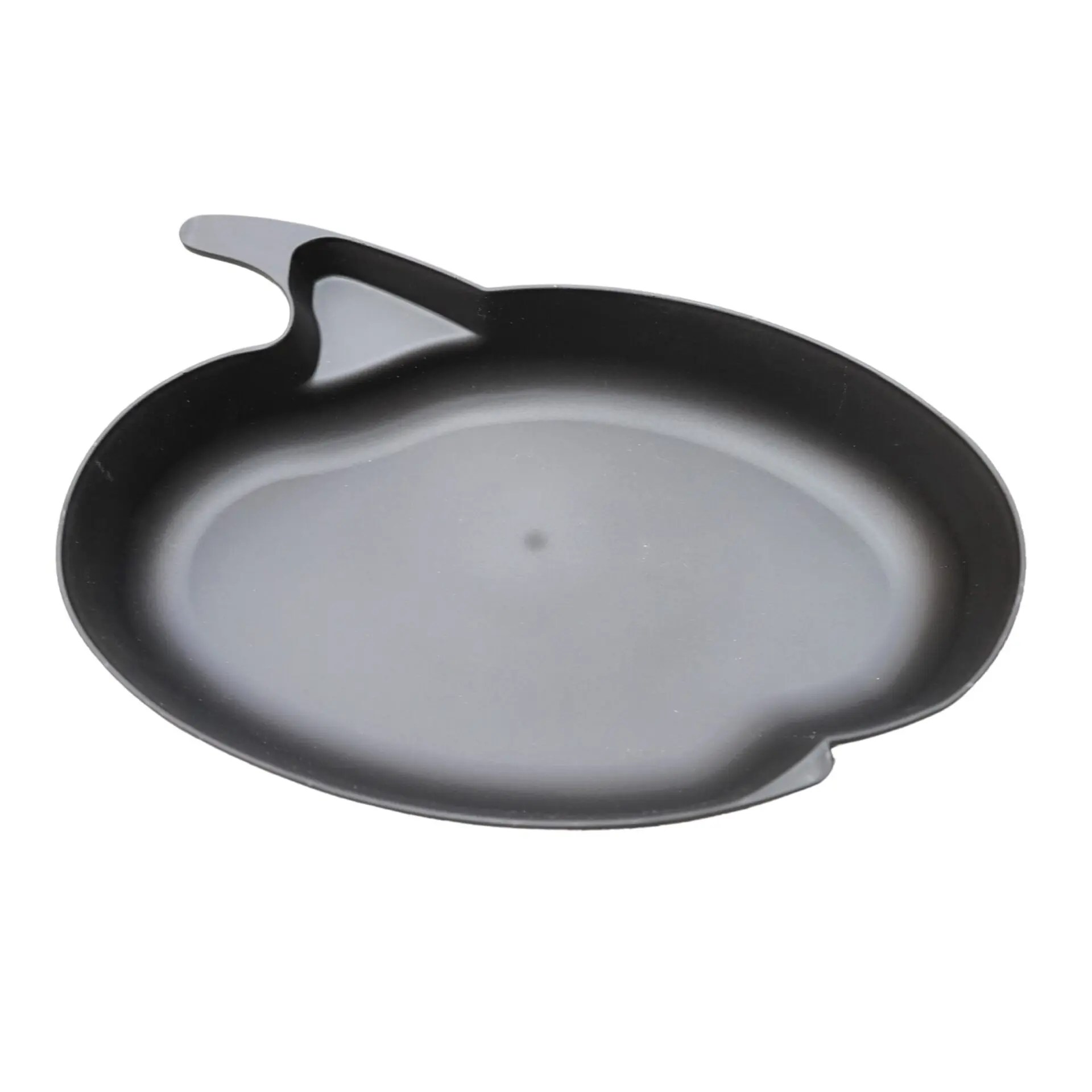 Serving Tray, Oval, Black, with Handle rattleware