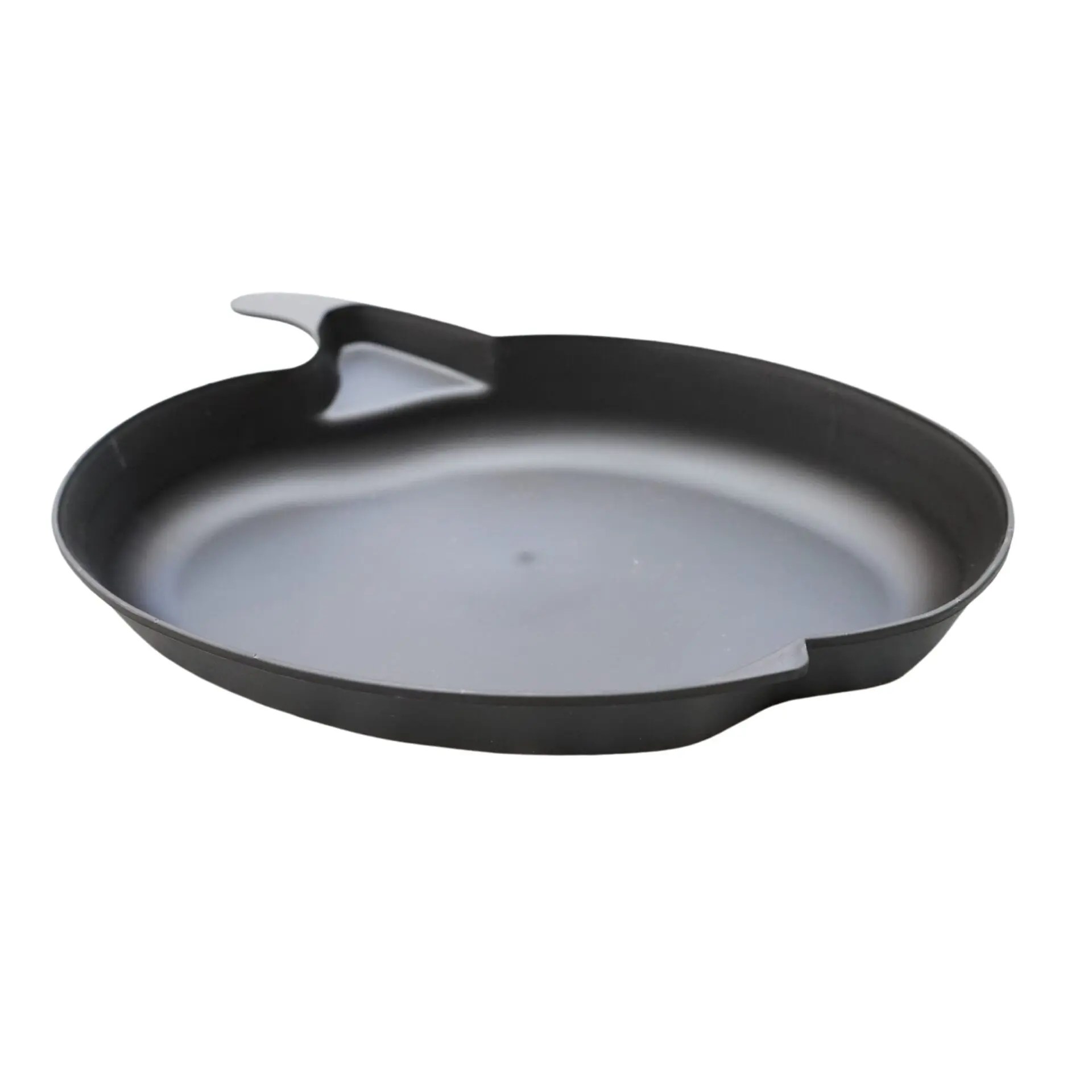 Serving Tray, Oval, Black, with Handle rattleware