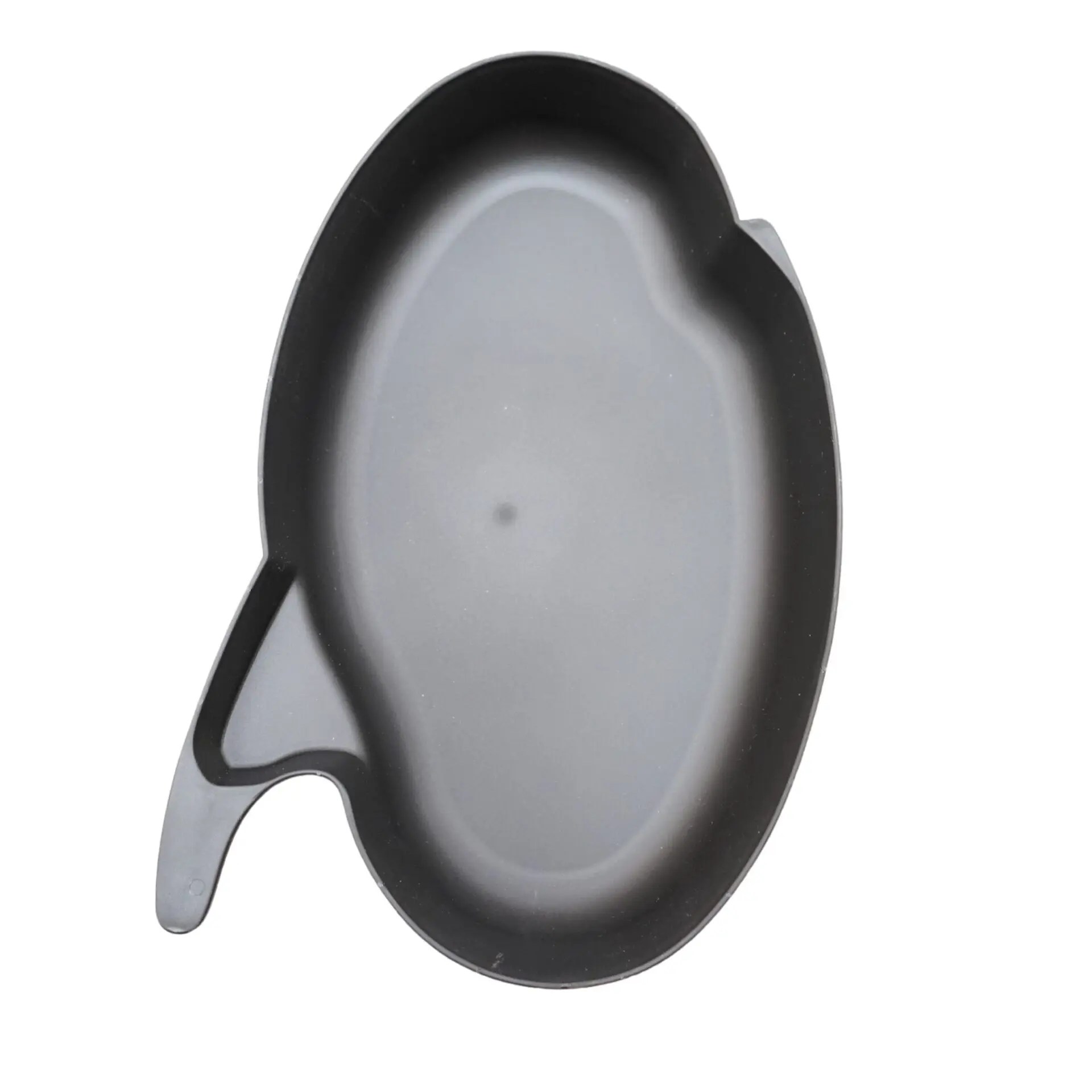 Serving Tray, Oval, Black, with Handle rattleware