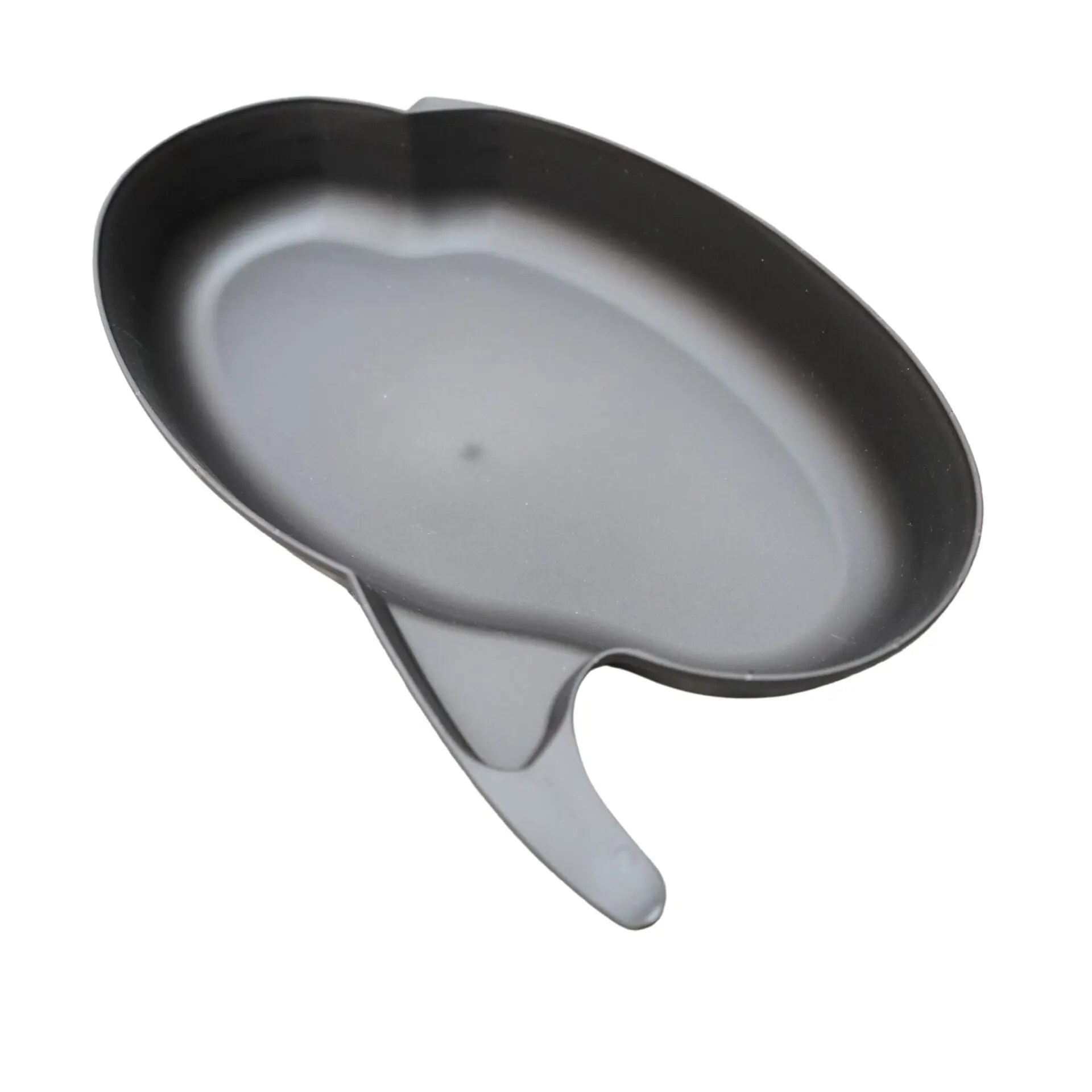Serving Tray, Oval, Black, with Handle rattleware