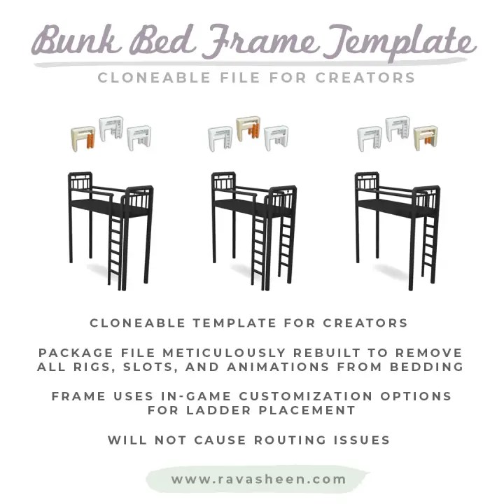 Bunkbed Bed Template RAVASHEEN