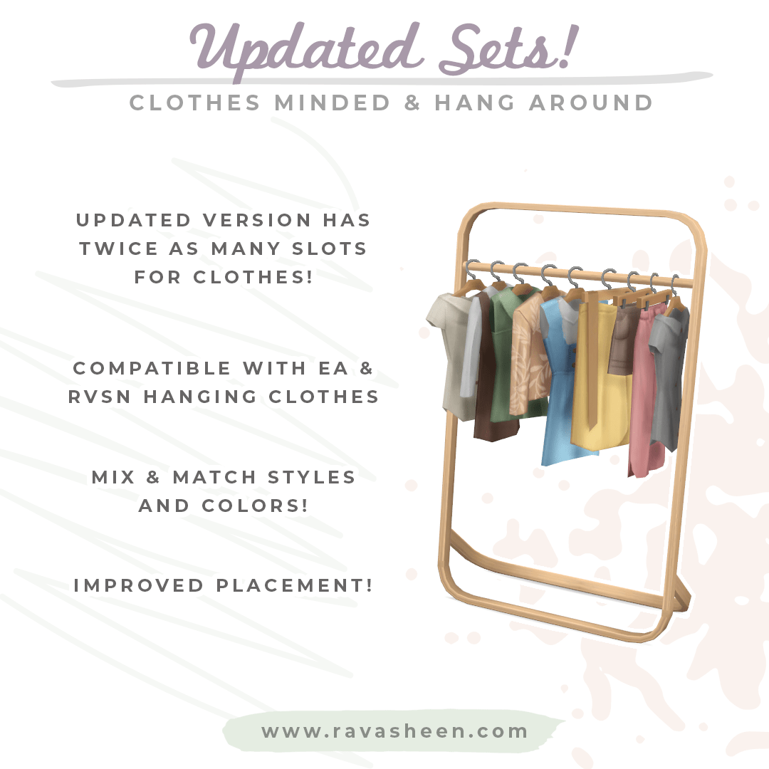 RAVASHEEN Updates to closet sets!