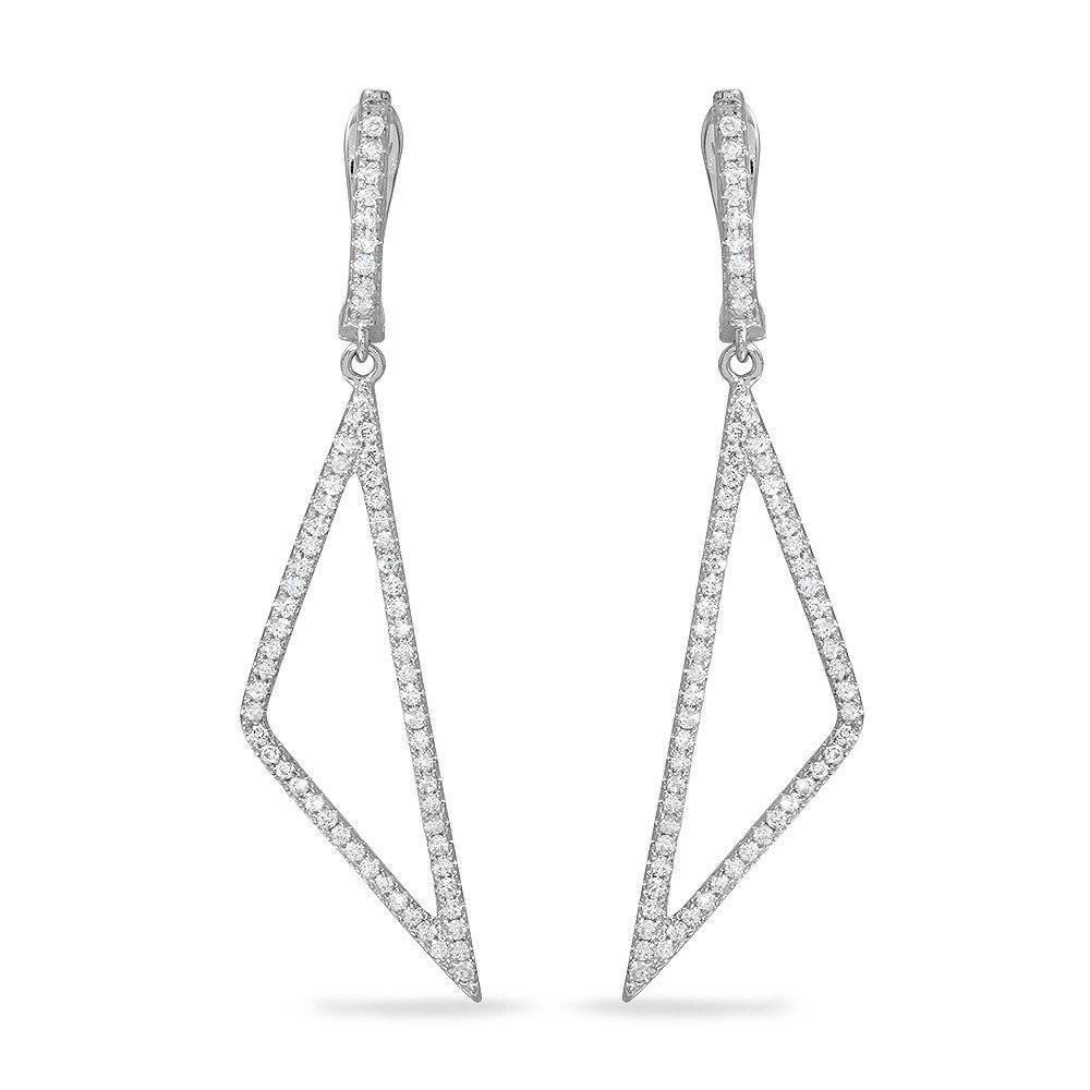 Geometric Diamond Triangle Earrings Raven Fine Jewelers