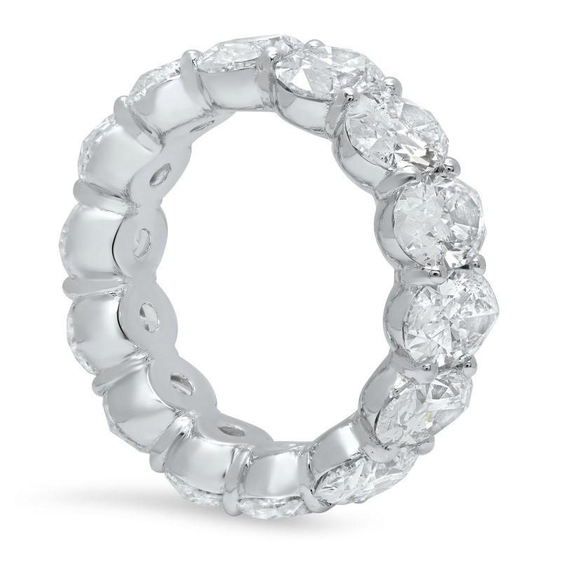 10 Carat Oval Diamond Eternity Band 18k White Gold