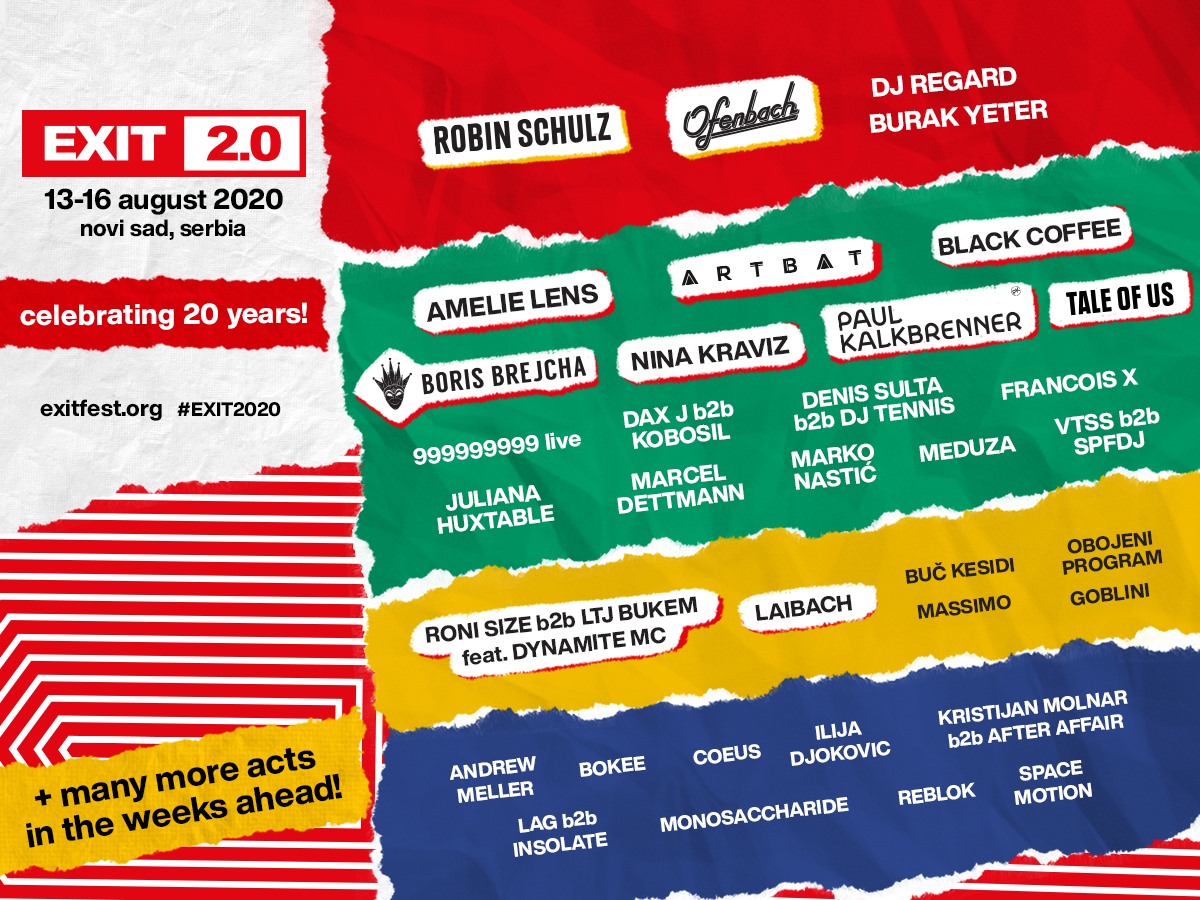 Exit Festival Releases ReLineup For Rescheduled Dates RaverRafting