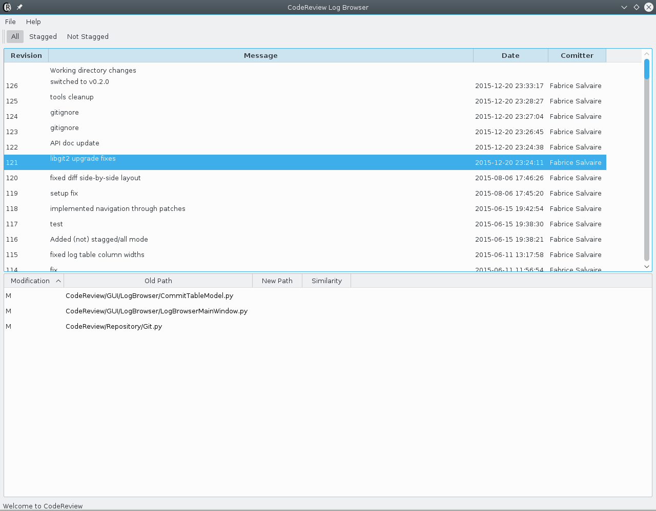 GitHub QtWidgets/CodeReviewfileDiffViewer CodeReview is a Git