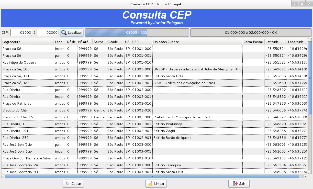 Consultar Cep