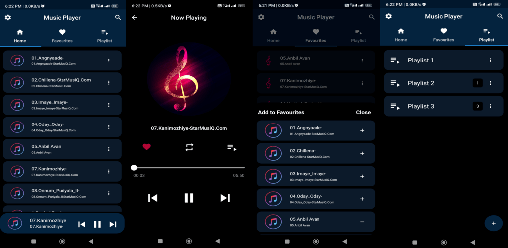 Offline Music Player Using flutter and Kotlin LaptrinhX