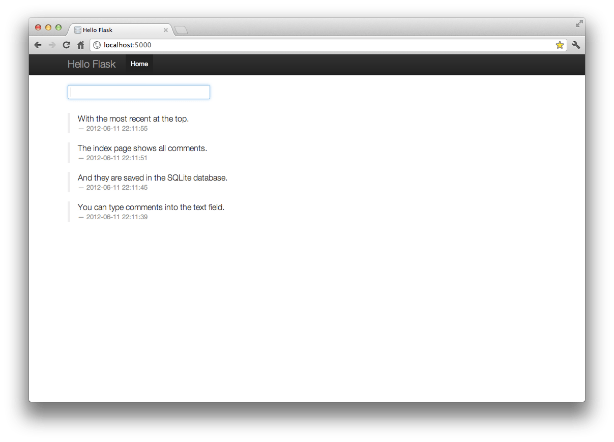 GitHub fogleman/HelloFlask A boilerplate starting point for a Flask