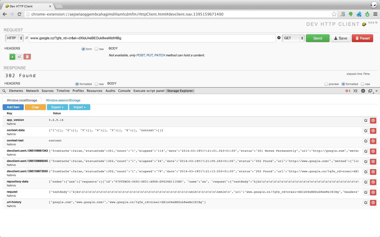 GitHub jusio/storageareaexplorer Extension for Chrome with allows