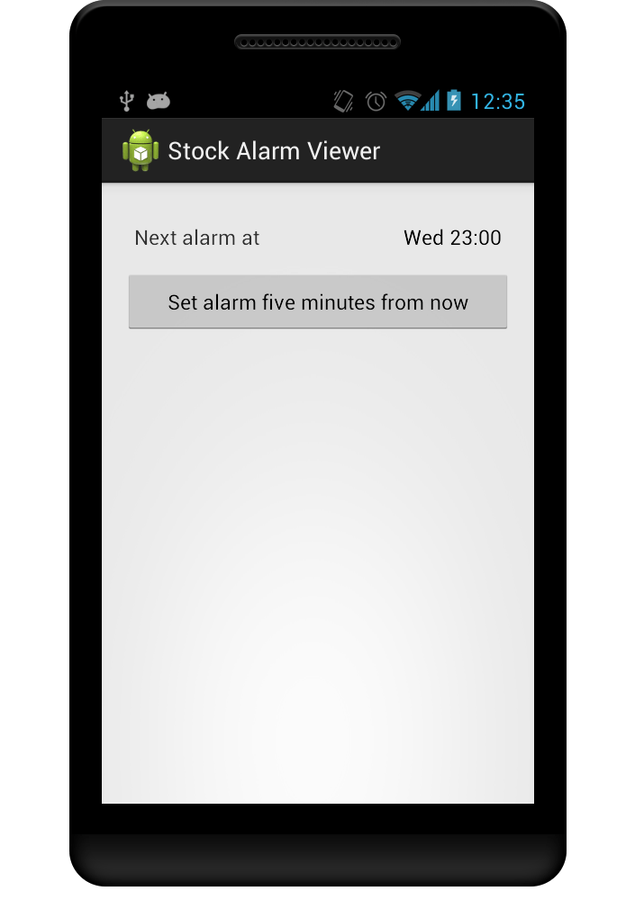 GitHub muzzley/androidstockalarmviewer A project to test the