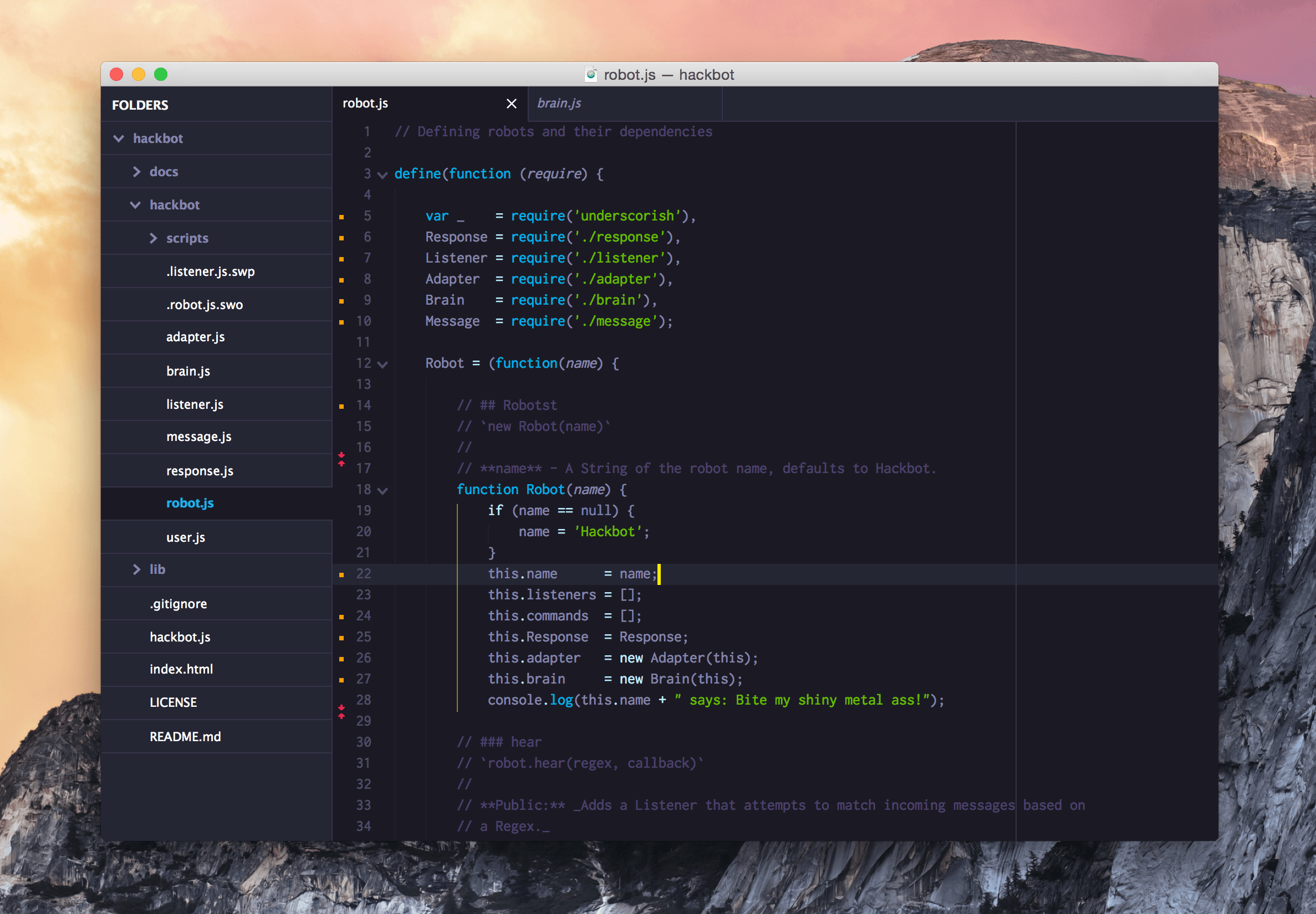 GitHub nickbalestra/hero Minimal theme for Sublime Text 3
