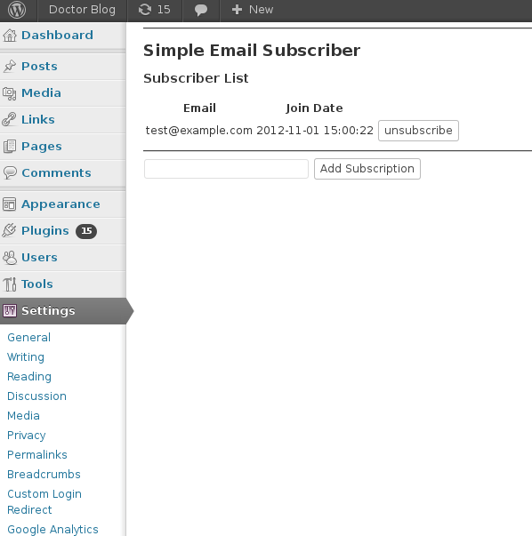 GitHub phil88530/SimpleEmailSubscription A simple wordpress email