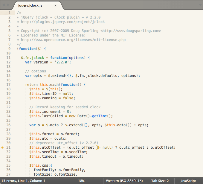 GitHub quimcalpe/sublimecreamytheme Sublime Text theme, soft