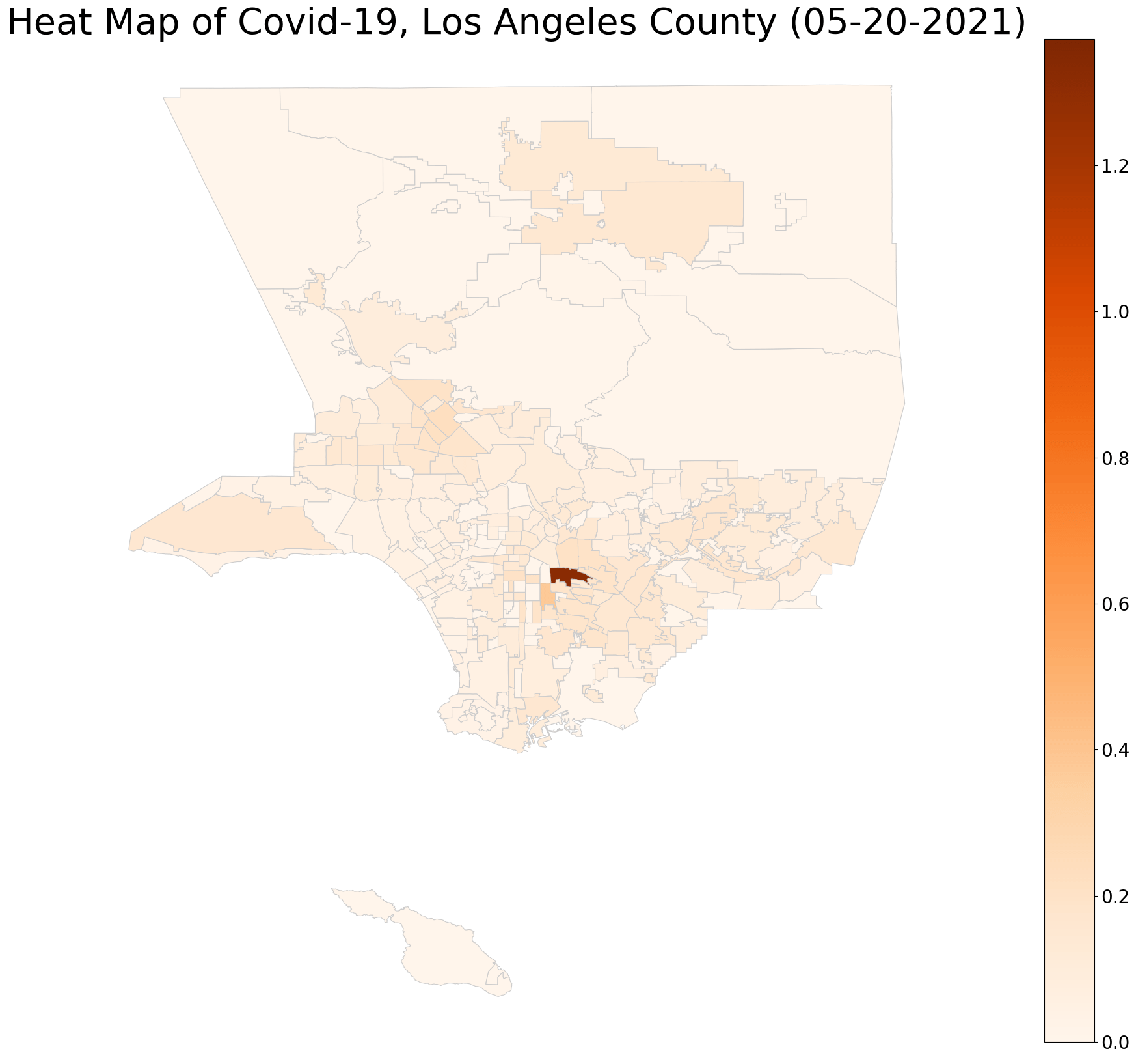 COVID19 Case Data for County of Los Angeles