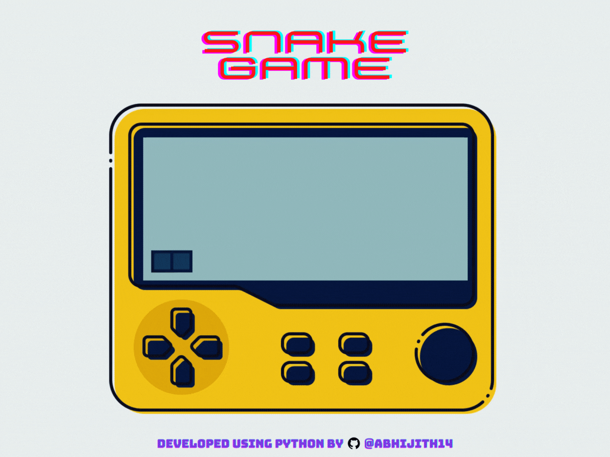 GitHub Abhijith14/snakepygame A Simple snake game created using Python
