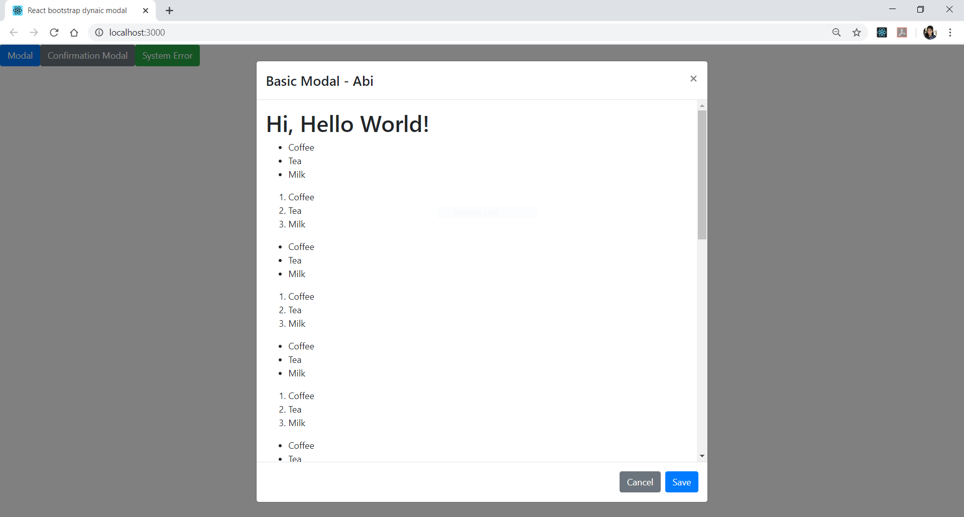 reactbootstrapdynamicmodal npm