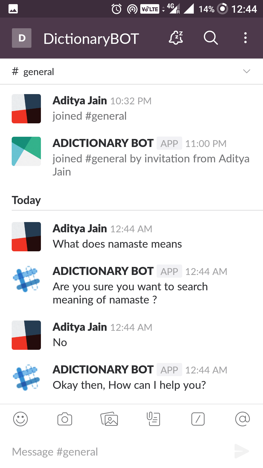 GitHub adityajn105/DictionaryChatBot A Dictionary ChatBot using