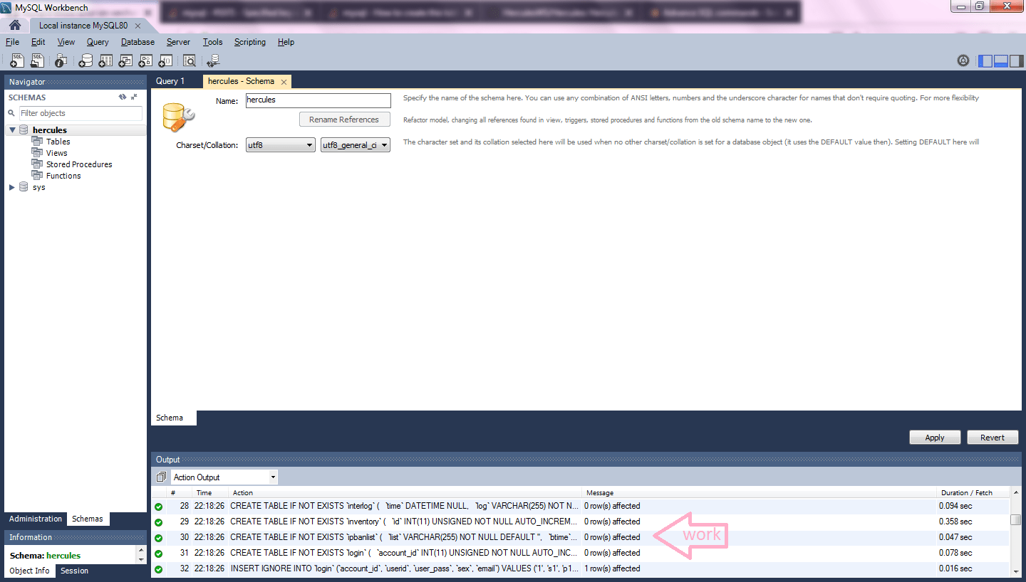 mysql 8 throw error on varchar(255) table creation on myisam engine