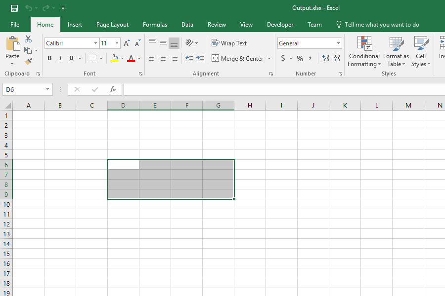 Select Excel Range in VBA, and Java Aspose.Cells