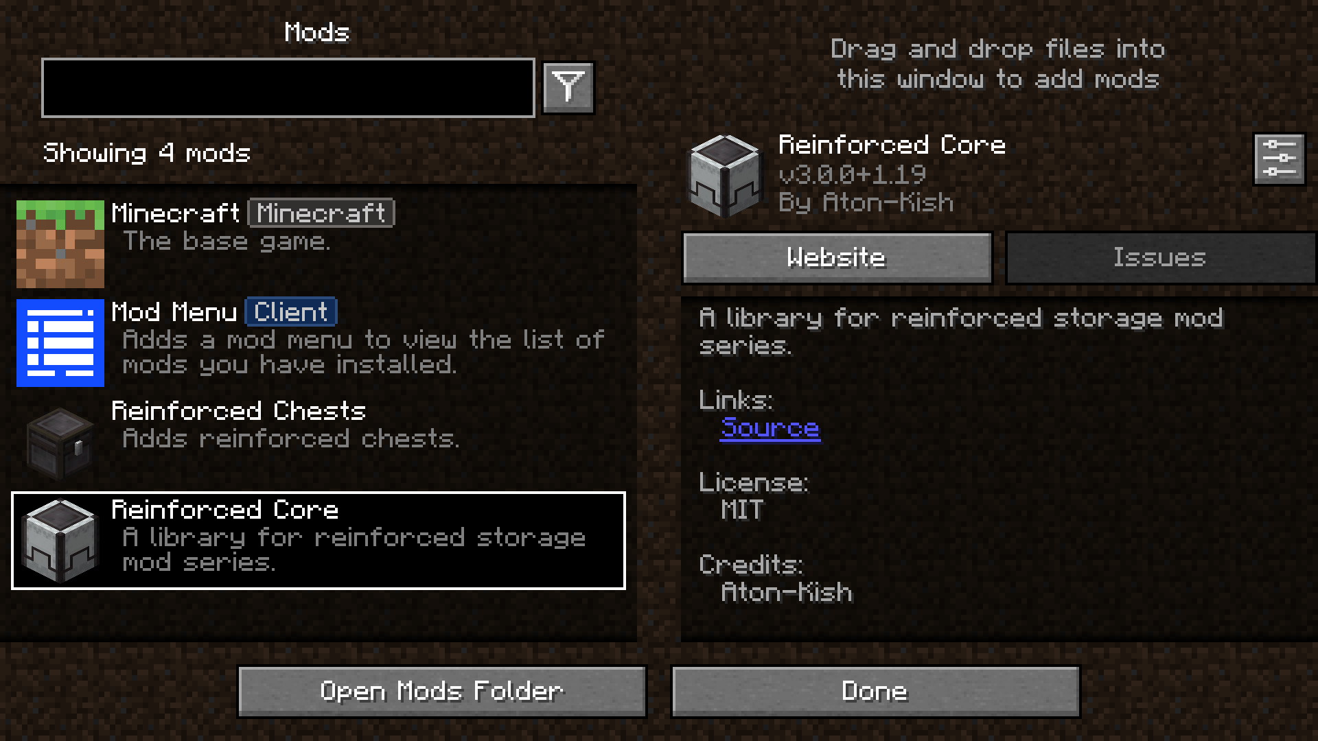 Reinforced Chests Mods Minecraft