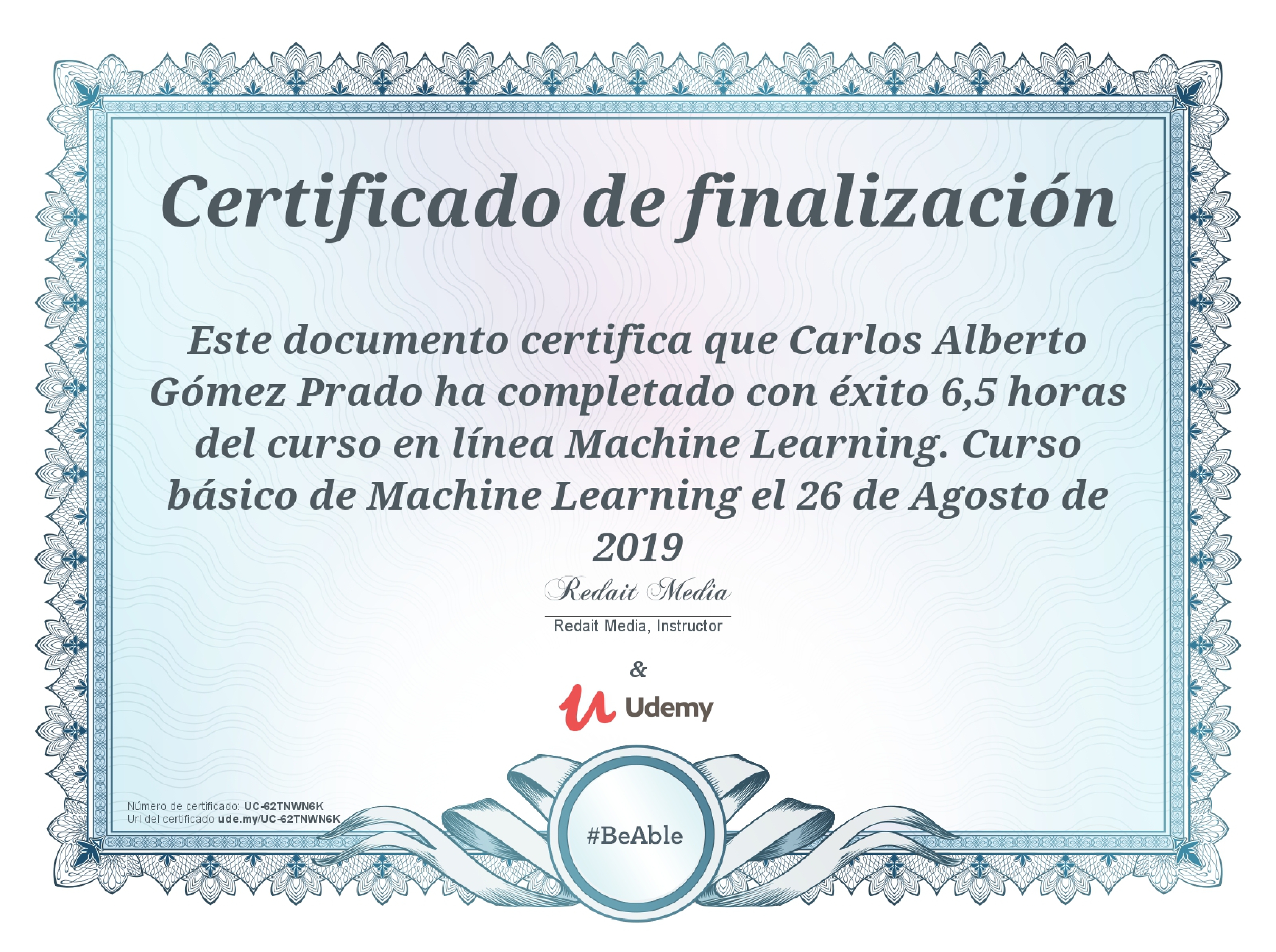 Información Personal Carlos Alberto Gómez Prado Data