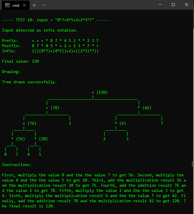 GitHub BenRStutzman/expressiontree Draws a binary expression tree