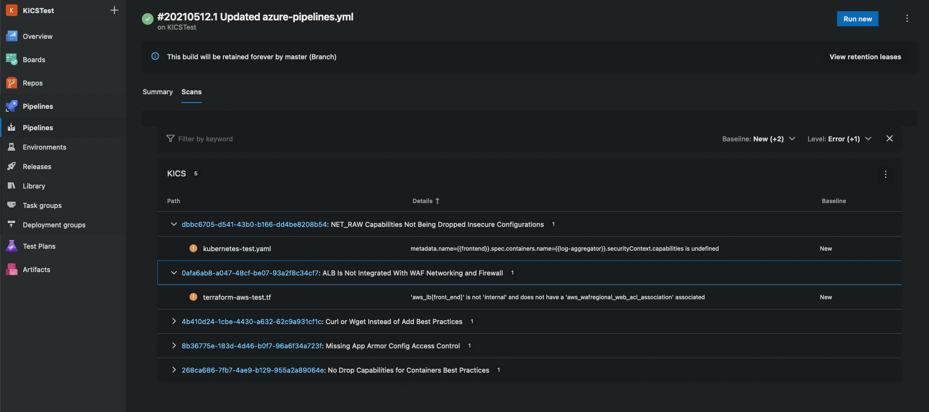 kics/docs/integrations_azurepipelines.md at master · Checkmarx/kics