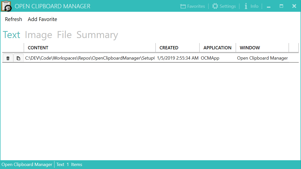 GitHub Chtau/OpenClipboardManager Clipboard Manager for Windows