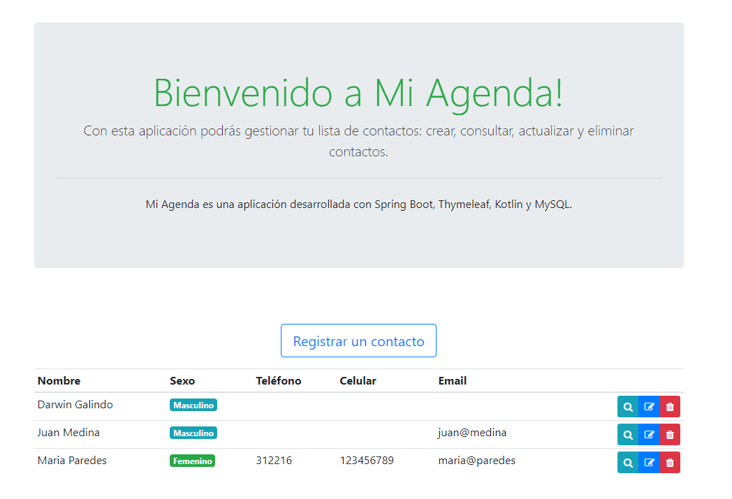 GitHub DarwinGalindo/miagendaspringbootcrud CRUD con Spring Boot